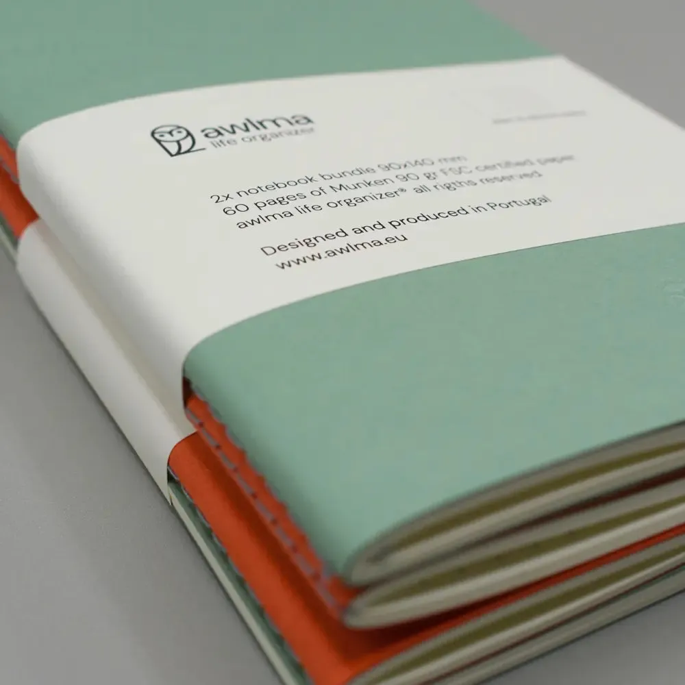 60 pages A6 Notebook Refills | Set of 2