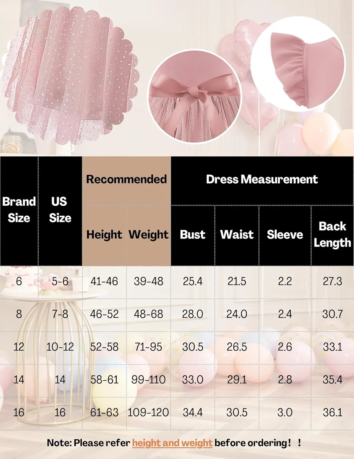 Arshiner Girls Dresses One Shoulder Ruffle Formal Tulle Dress