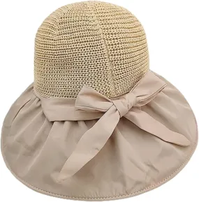 Beach Hat for Women Sun Hat Spring and Summer Sun Hat Wide-Brimmed Foldable Fisherman Hat Beach Hat Women Straw Hat