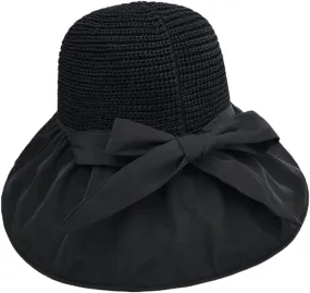 Beach Hat for Women Sun Hat Spring and Summer Sun Hat Wide-Brimmed Foldable Fisherman Hat Beach Hat Women Straw Hat