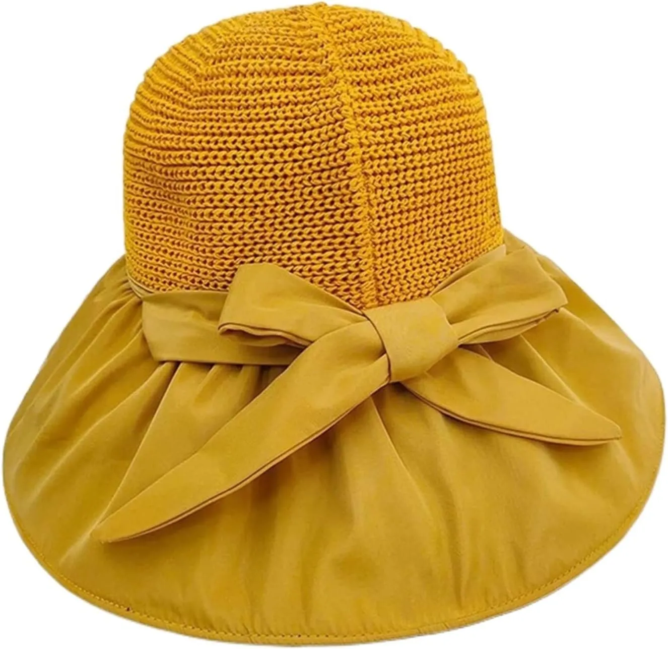 Beach Hat for Women Sun Hat Spring and Summer Sun Hat Wide-Brimmed Foldable Fisherman Hat Beach Hat Women Straw Hat