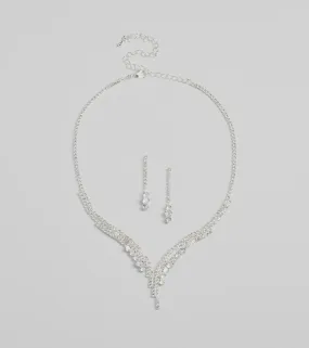 Beauty Perfection Necklace And Earrings Set