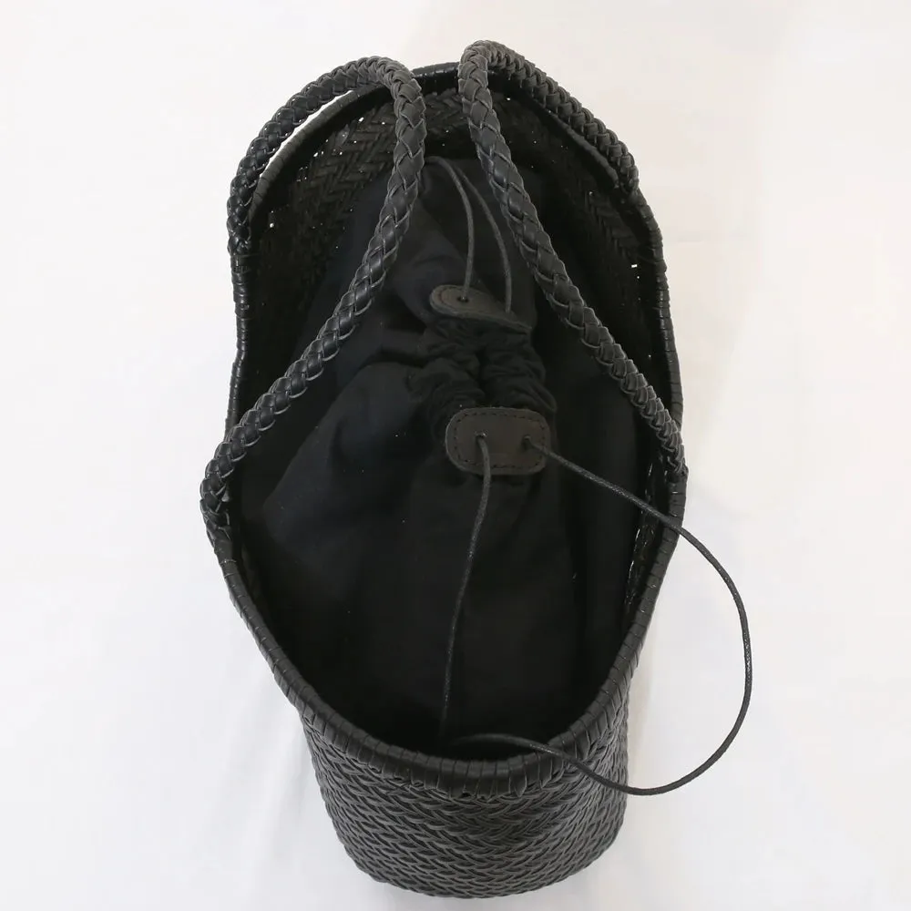 Genuine Leather Bag Weaving Casual Big Tote Purse Cowhide Handbags