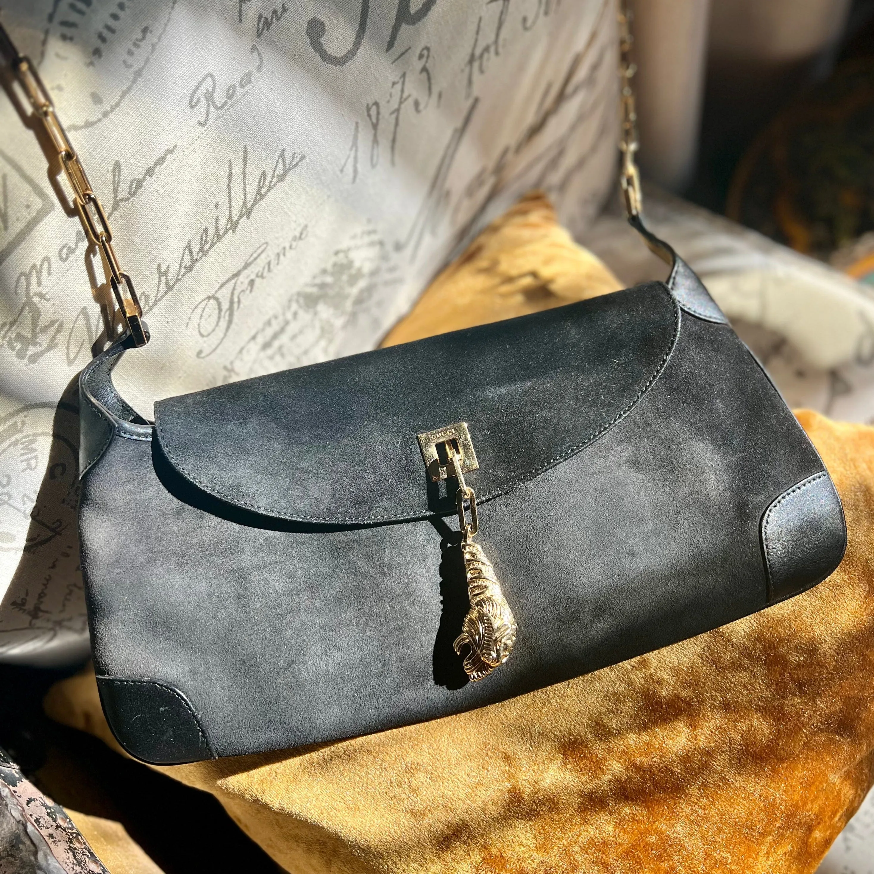 Gucci Tiger Charm Shoulder Bag