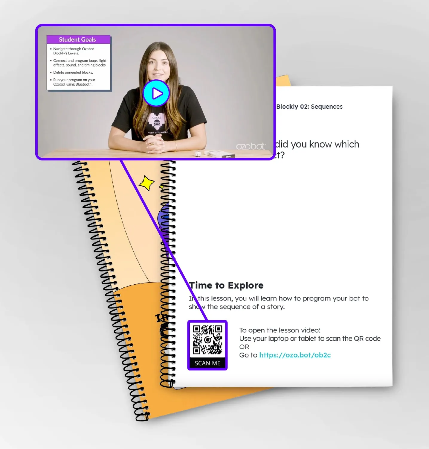 Intro to Ozobot Blockly Curriculum: Student Portfolios <br> (12 Pack)