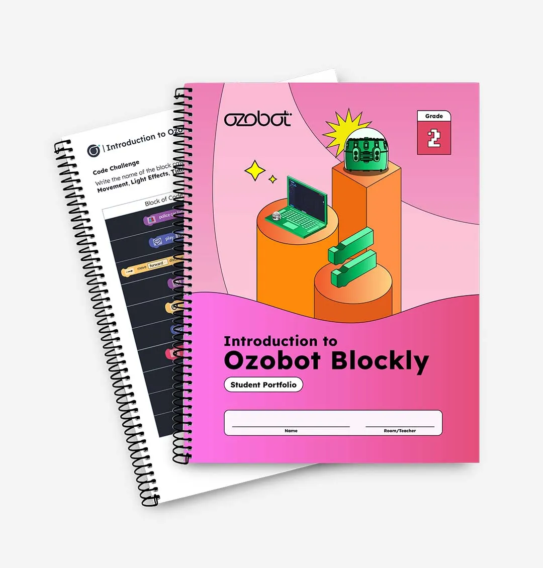 Intro to Ozobot Blockly Curriculum: Student Portfolios <br> (12 Pack)