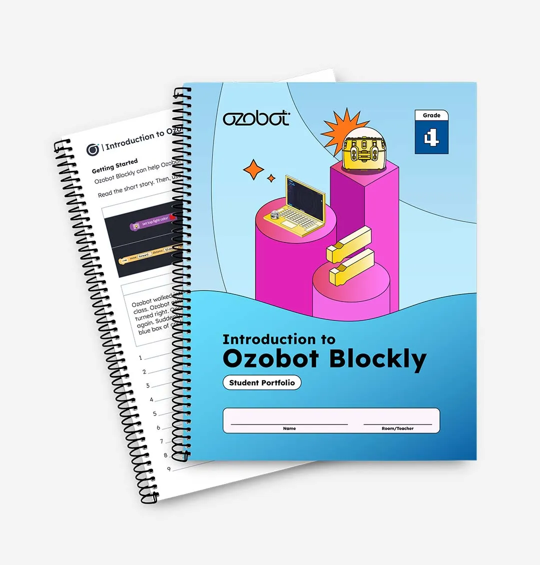Intro to Ozobot Blockly Curriculum: Student Portfolios <br> (12 Pack)
