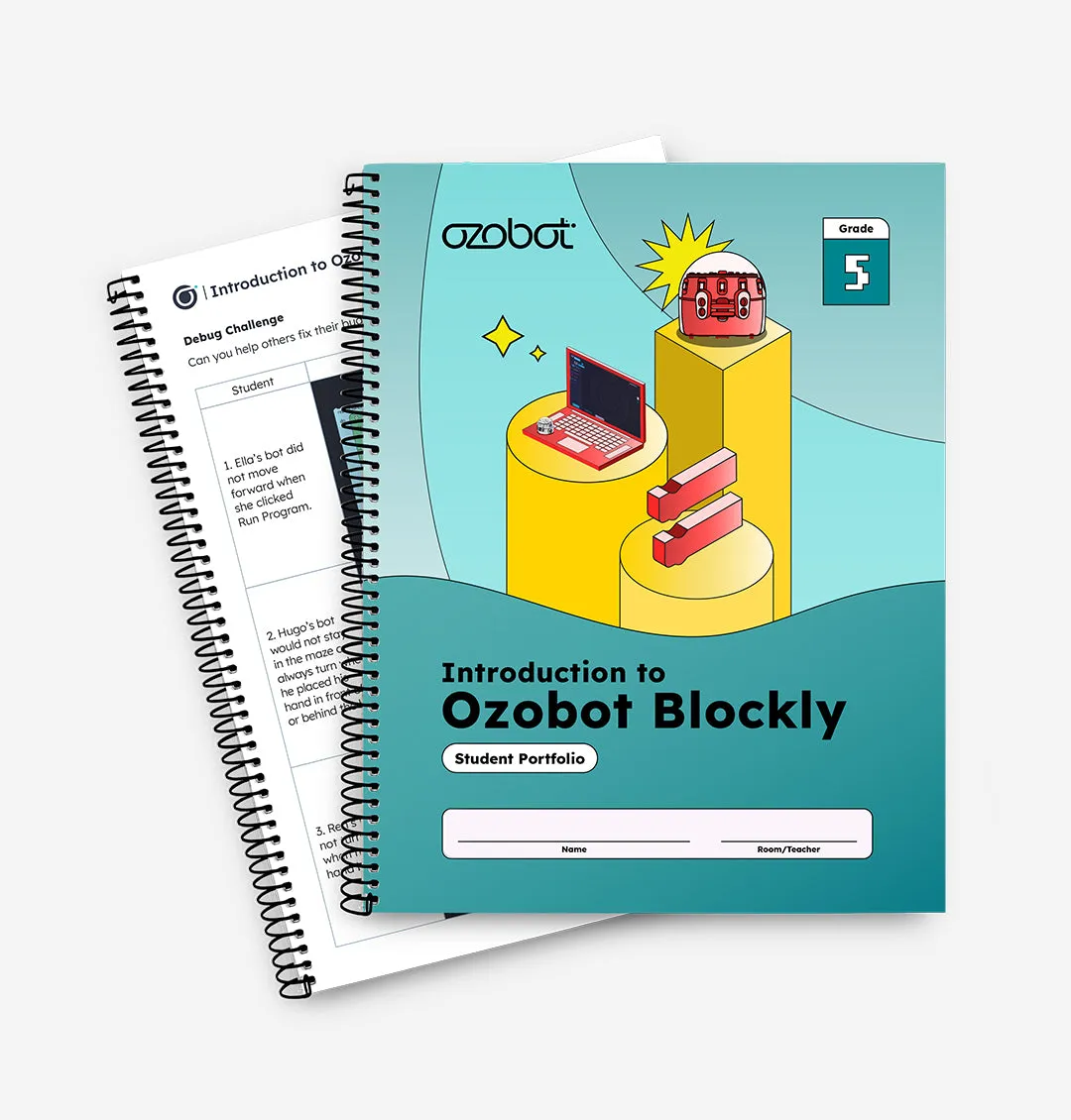 Intro to Ozobot Blockly Curriculum: Student Portfolios <br> (12 Pack)