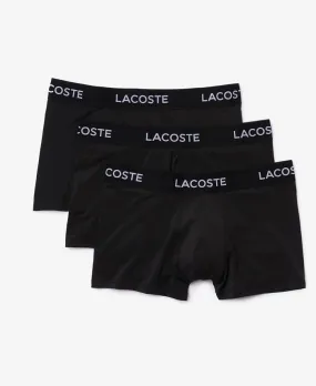 Lacoste Men's Microfiber Shorts, 3 Piece, Black