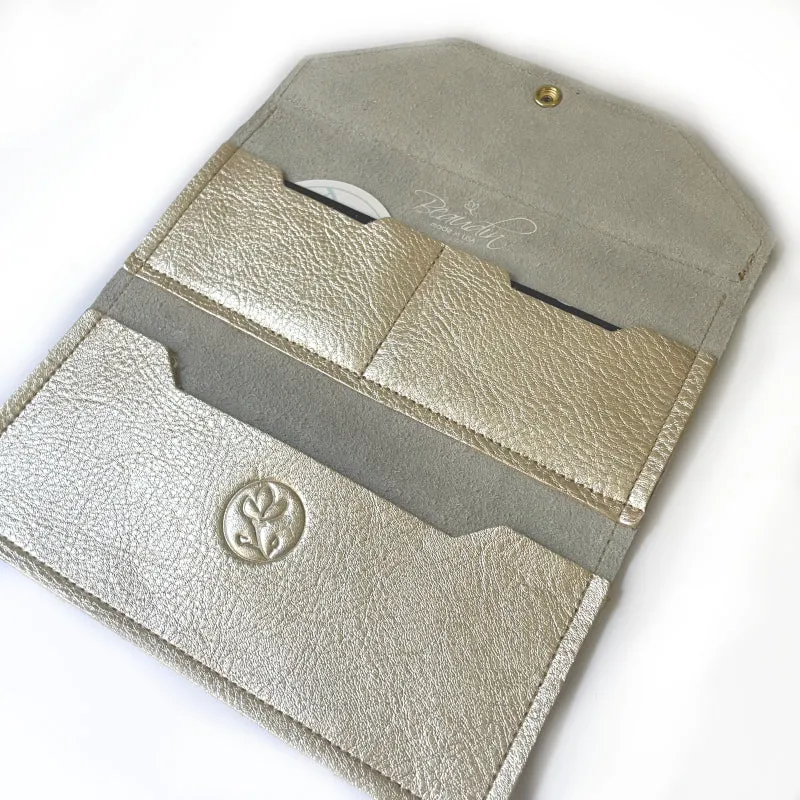 Large Wallet In Leather | Upcycled LV (Pre Made)