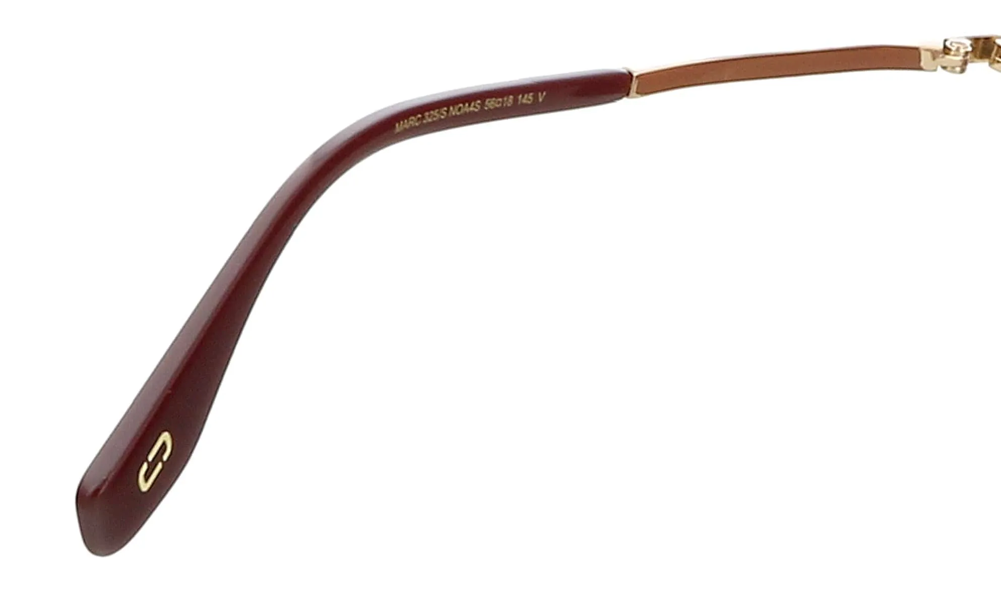 Marc Jacobs MARC325S 0NOA Gold Burgundy Round Sunglasses
