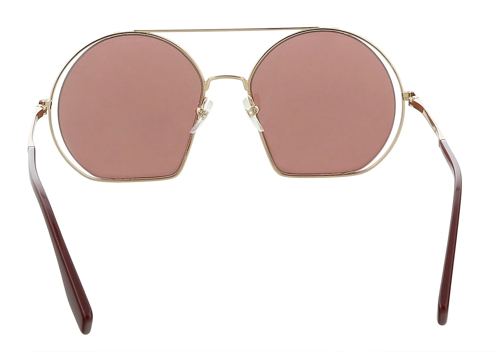 Marc Jacobs MARC325S 0NOA Gold Burgundy Round Sunglasses