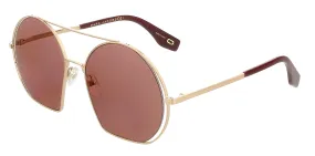 Marc Jacobs MARC325S 0NOA Gold Burgundy Round Sunglasses