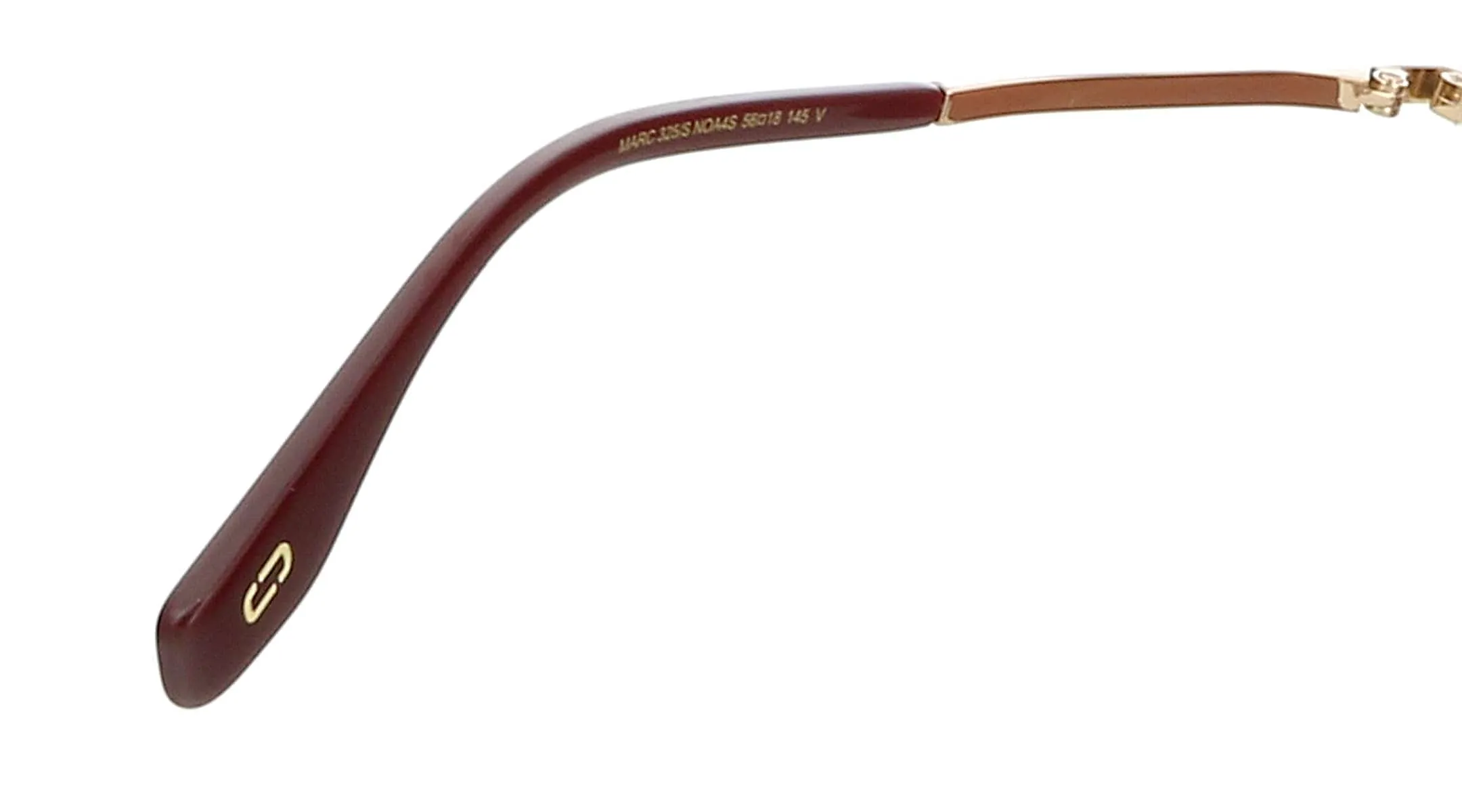 Marc Jacobs MARC325S 0NOA Gold Burgundy Round Sunglasses