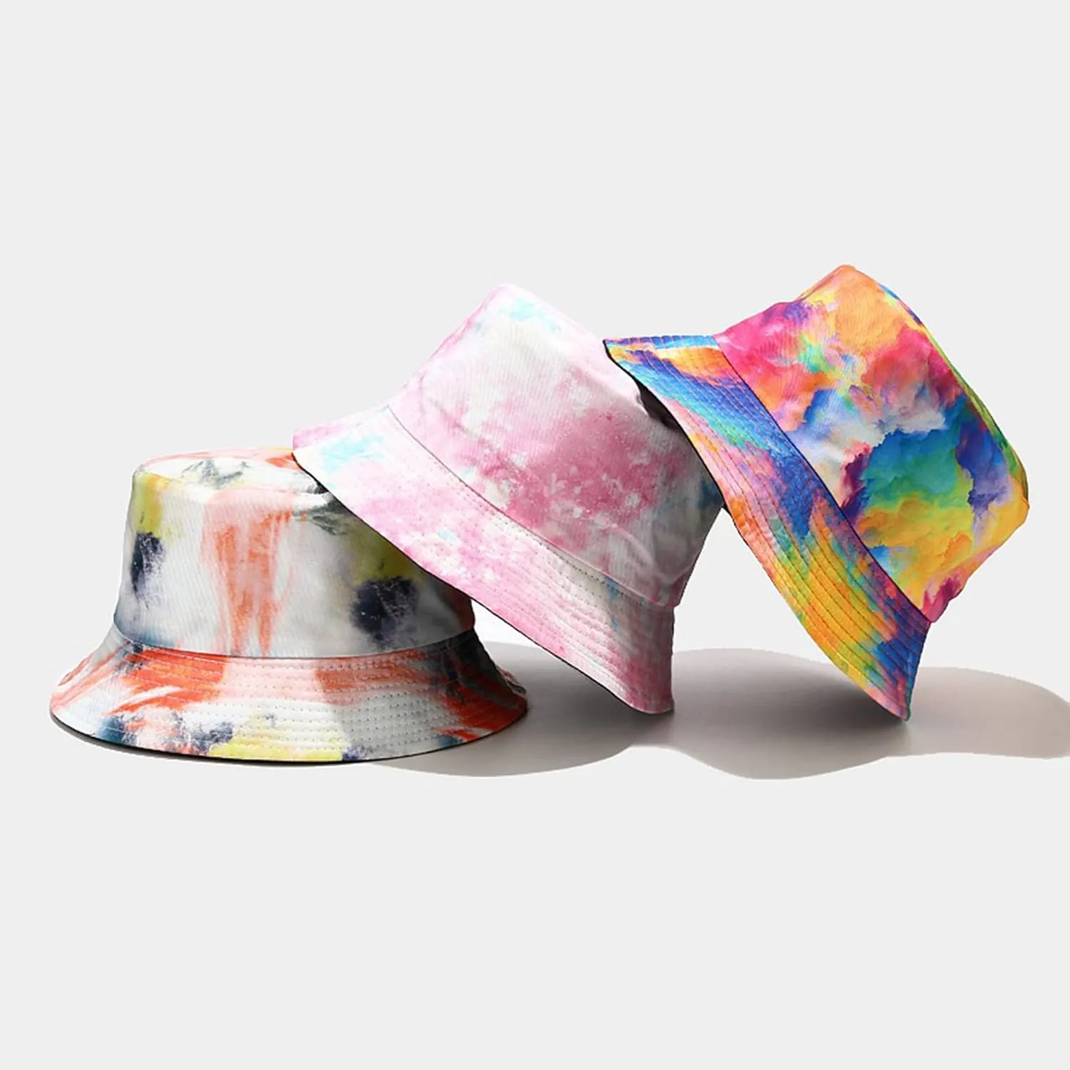 Mashiaoyi Unisex Print Double-Side-Wear Reversible Bucket Hat