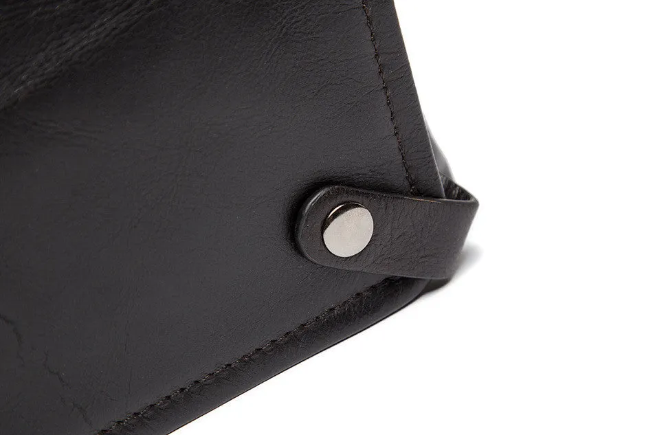 Men's Casual Genuie Leather Tote Bag