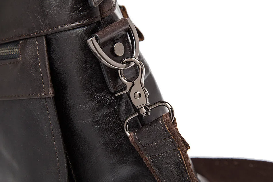 Men's Casual Genuie Leather Tote Bag