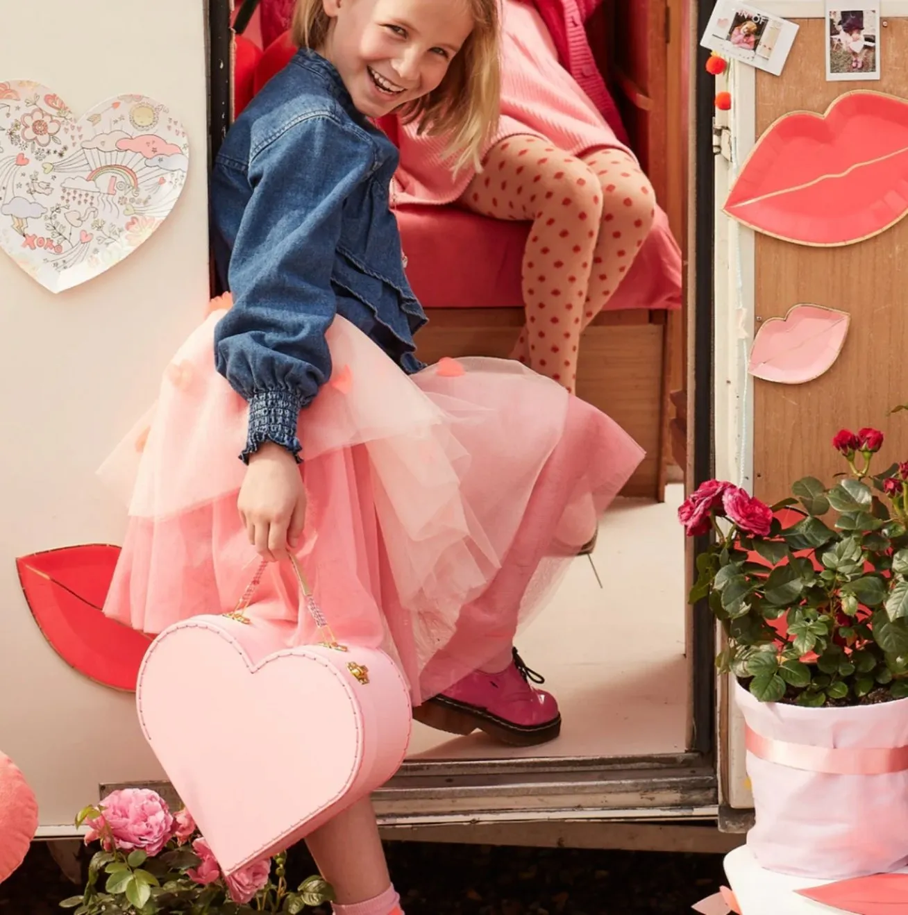 Meri Meri Heart Suitcases - Set of 2