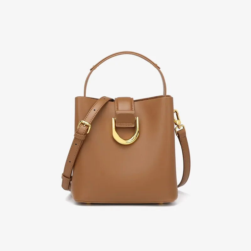 Purpdrank - Women Handbag 100% Genuine Leather HandBag Casual Cross Body Real Leather woman Messenger Bag Lady Shoulder Bags Totes handtas