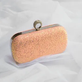 Regal Shimmer Clutch Champagne