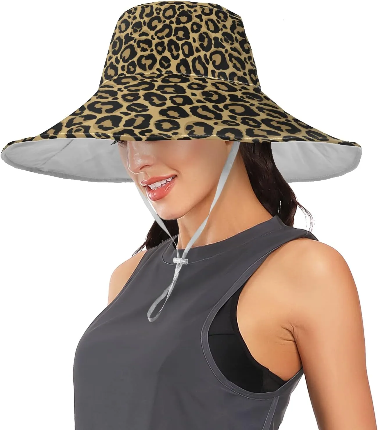 Women's Floppy Sun Hat Wide Brim Hat Travel Beach Summer Sun Visor Hat